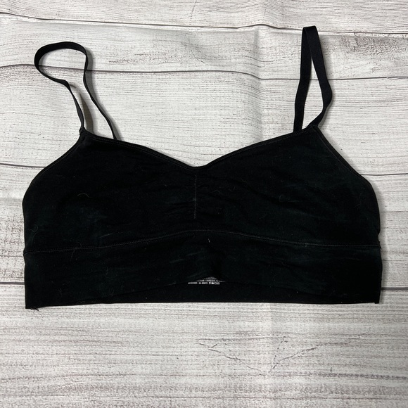 aerie Other - Aerie ruched front classic black bralette